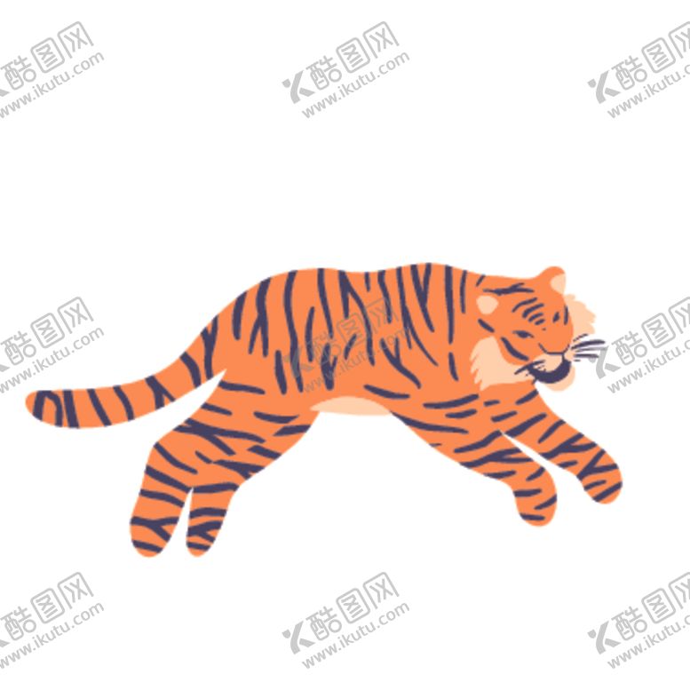 编号：16565710311343248234【酷图网】源文件下载-创意老虎插画图案