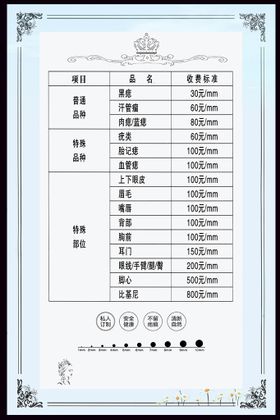 编号：92870409300357159615【酷图网】源文件下载-美容价格表