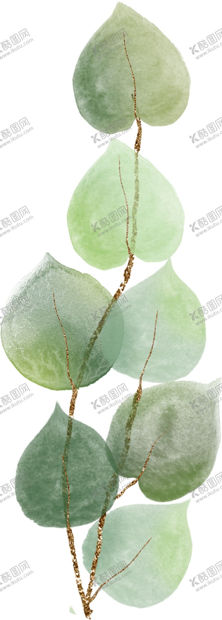 编号：73680105161723187974【酷图网】源文件下载-北欧小清新水彩植物图案