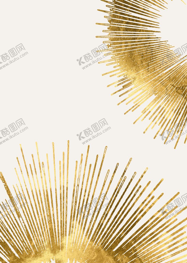 编号：98833410271106514400【酷图网】源文件下载-金色线条树叶装饰画
