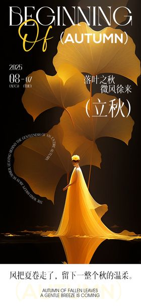 立秋创意高级海报