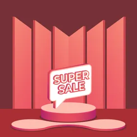 电商产品展台活动背景立体