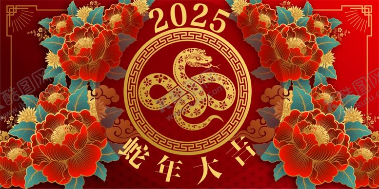 编号：66039402190911269186【酷图网】源文件下载-2025蛇年海报