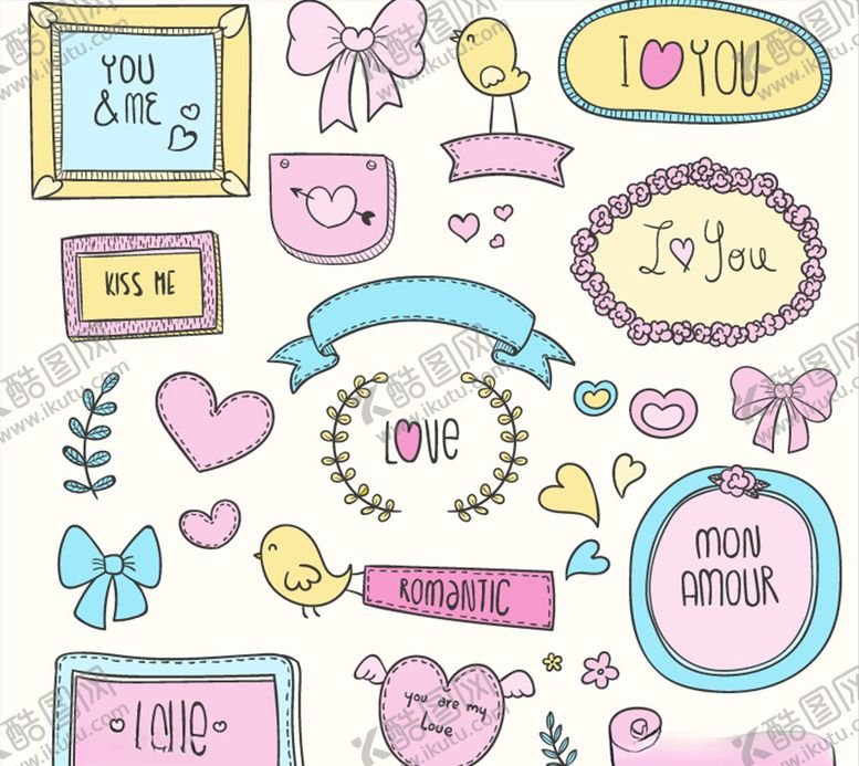 编号：36530810292028416466【酷图网】源文件下载-情人节元素