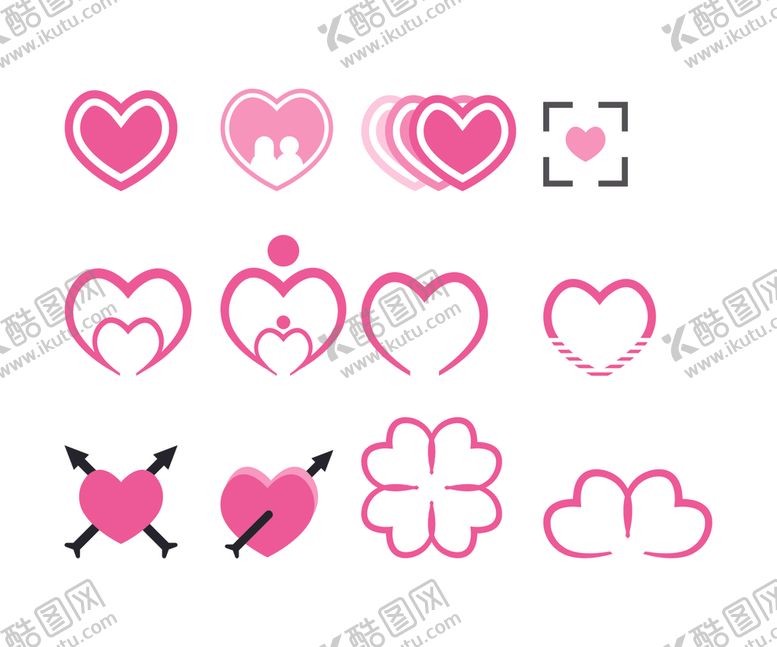 编号：69125309200941003824【酷图网】源文件下载-爱心标志