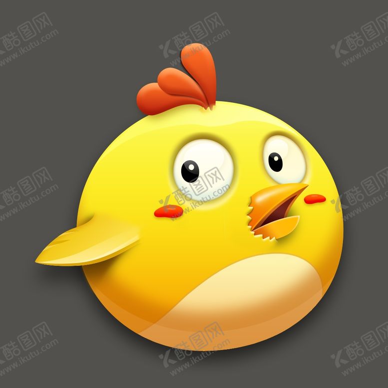 编号：72525505160707255103【酷图网】源文件下载-小黄鸡卡通图标