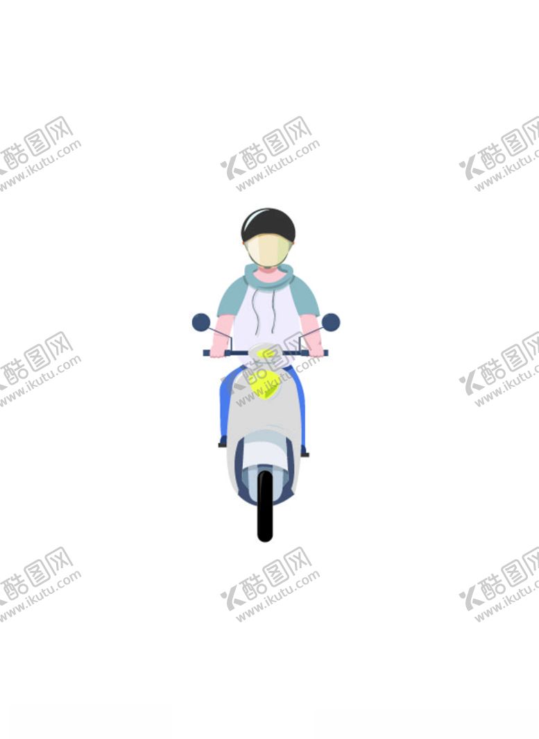 编号：30210107010323301120【酷图网】源文件下载-骑车正面