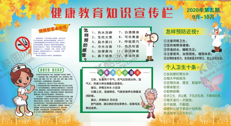 编号：10481609131428185536【酷图网】源文件下载-健康教育知识宣传栏