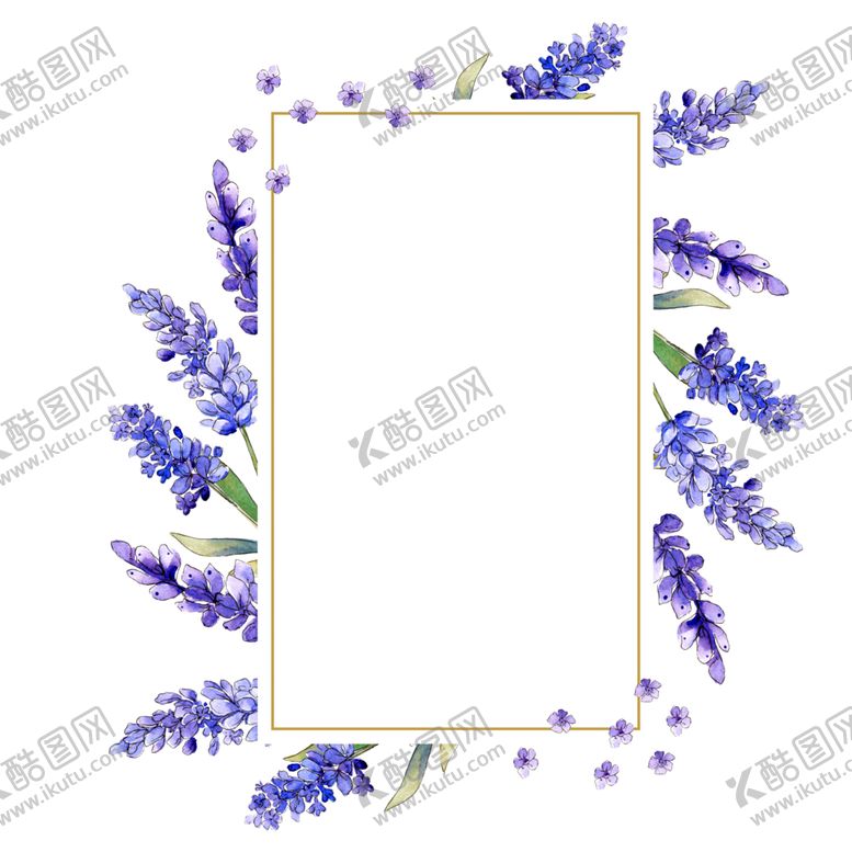 编号：76357310300426217199【酷图网】源文件下载-薰衣草边框