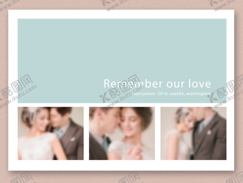 编号：54803710280600332669【酷图网】源文件下载-英文欧式复古风格影楼相册模板