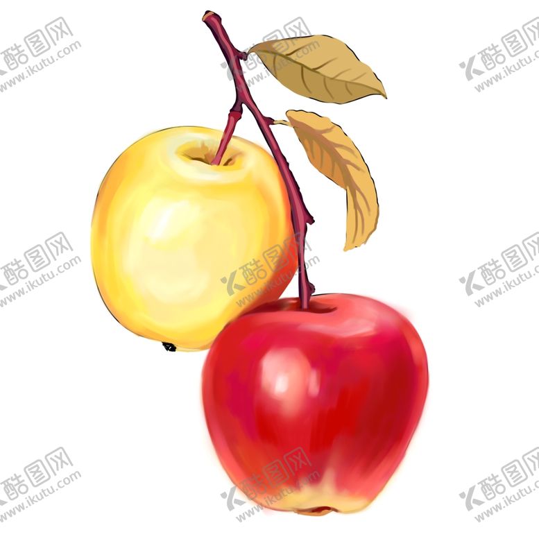 编号：45891811301940086091【酷图网】源文件下载-苹果插画苹果手绘