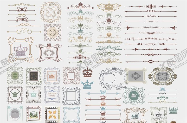 编号：29702010301945377537【酷图网】源文件下载-欧式花边边框