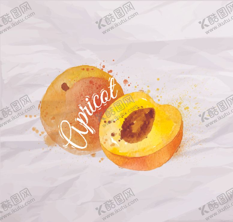 编号：58243710090858079286【酷图网】源文件下载-泼墨水彩水果插画