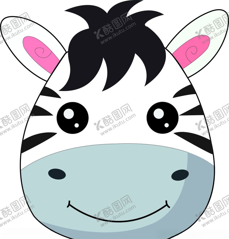 编号：66267909250543401683【酷图网】源文件下载-斑马头