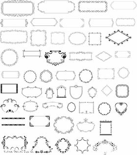 多样几何边框图案集合