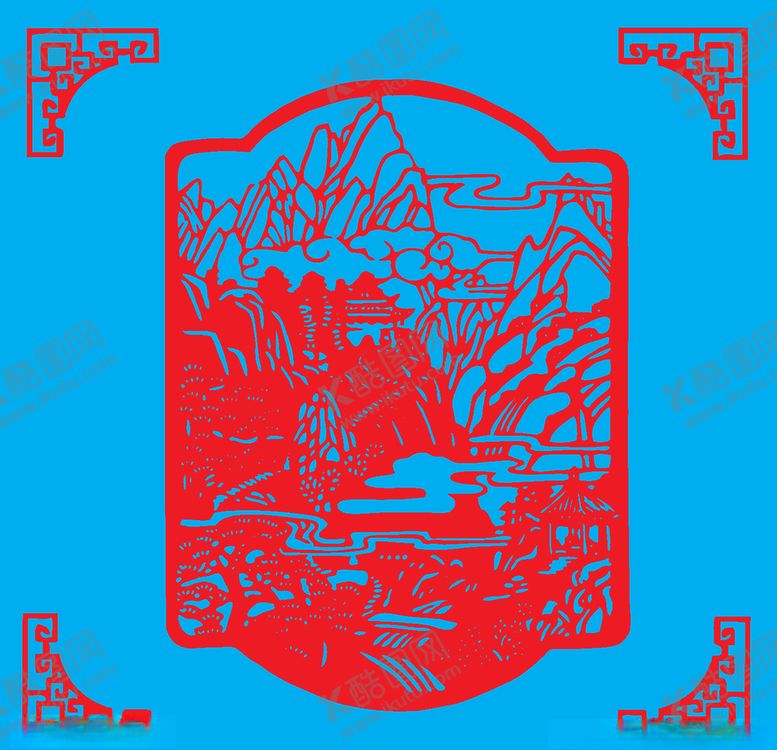 编号：86171810040528498304【酷图网】源文件下载-风雅沙坪坝剪纸