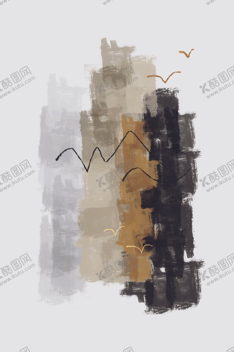 编号：41819809240056265410【酷图网】源文件下载-水墨装饰画