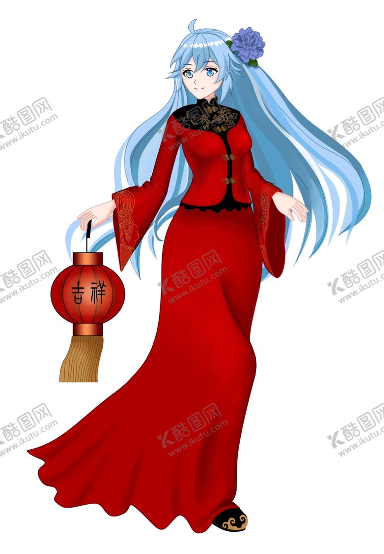 编号：88915410291855103912【酷图网】源文件下载-卡通形象春节服装设计