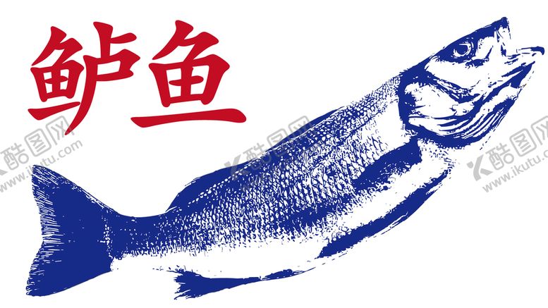 编号：27856910011835296230【酷图网】源文件下载-手绘矢量版本鲈鱼