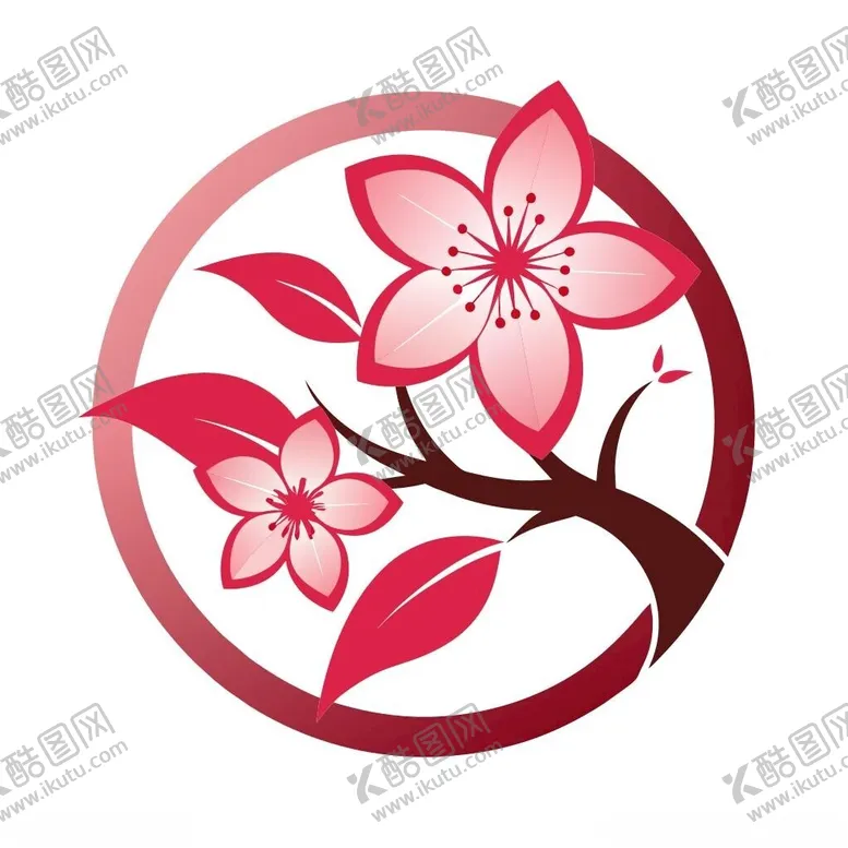 编号：91009302130005543302【酷图网】源文件下载-樱花logo