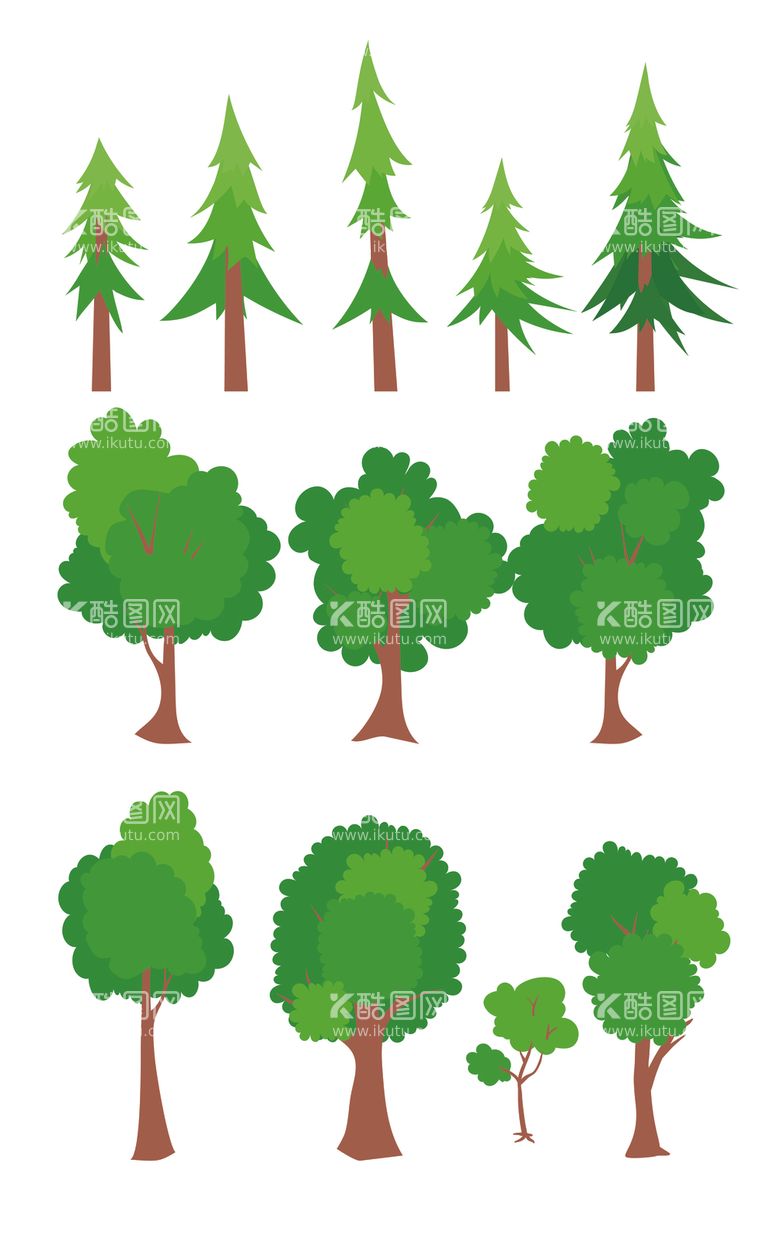 编号：76350812242159312953【酷图网】源文件下载-绿树矢量