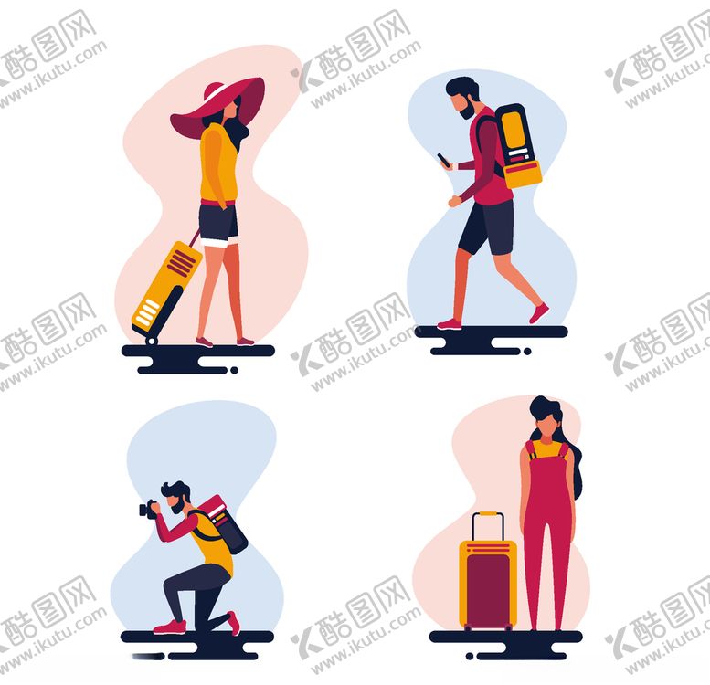 编号：30987605131836115585【酷图网】源文件下载-旅客游客
