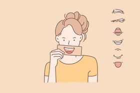 简约人物生活形象插画