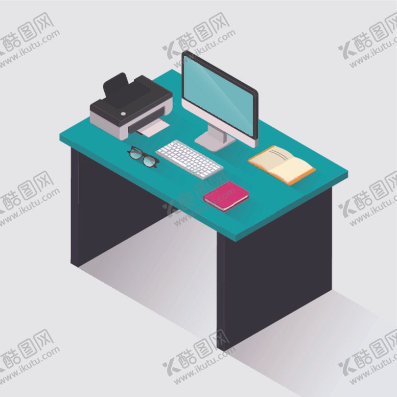 编号：49666307051937346863【酷图网】源文件下载-办公桌插图