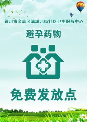 社区避孕药物免费发放点台签