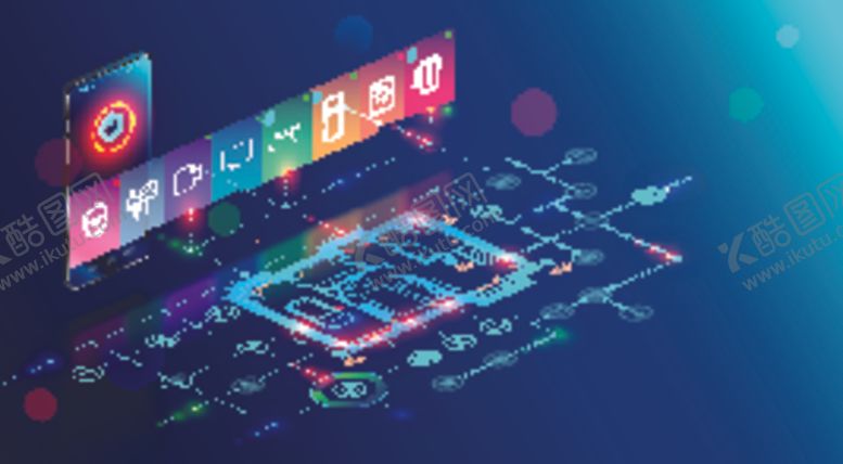 编号：74438310110955305394【酷图网】源文件下载-炫彩科技感插画