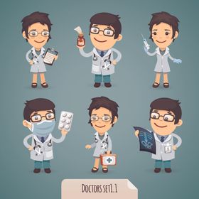 卡通职业人物