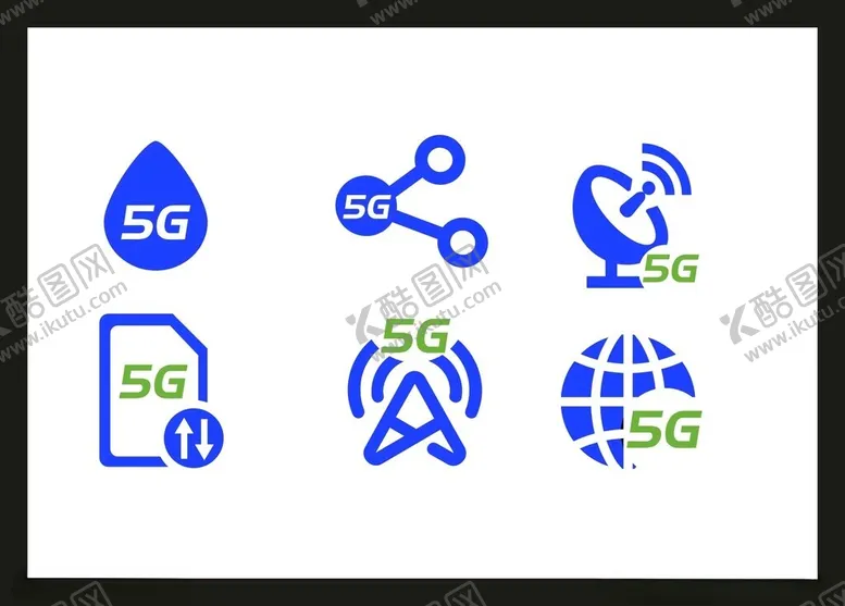 编号：54385502090817341170【酷图网】源文件下载-5G信号图标
