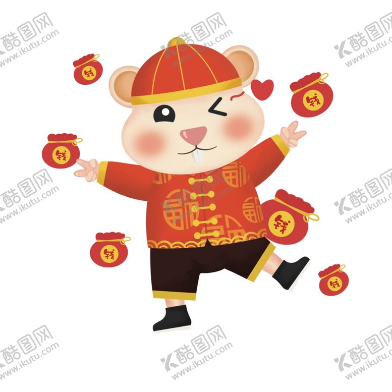 编号：29995209211303291631【酷图网】源文件下载-老鼠送财