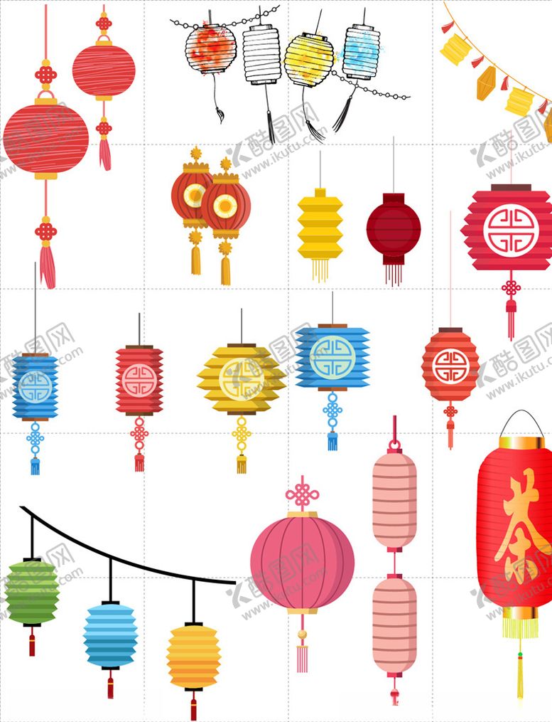 编号：53780203311605383402【酷图网】源文件下载-矢量灯笼
