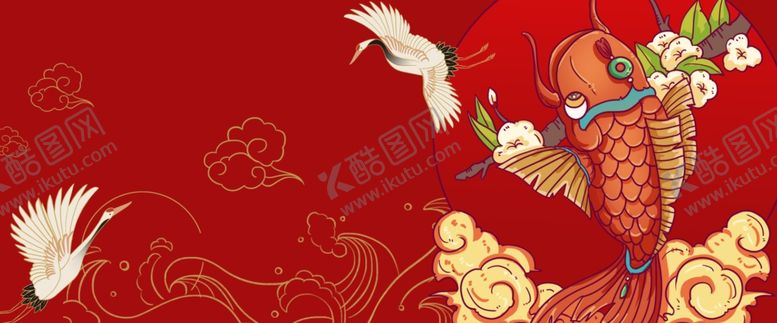 编号：60121505140012132469【酷图网】源文件下载-中国风飞鹤锦锂