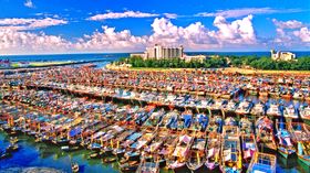 北海银滩旅游海报
