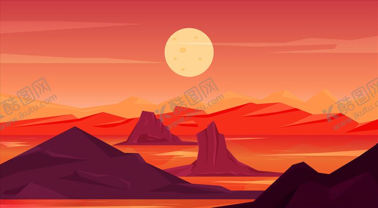 编号：10052809270304193470【酷图网】源文件下载-日出插画