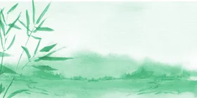 中国风背景画手绘花小清新展板