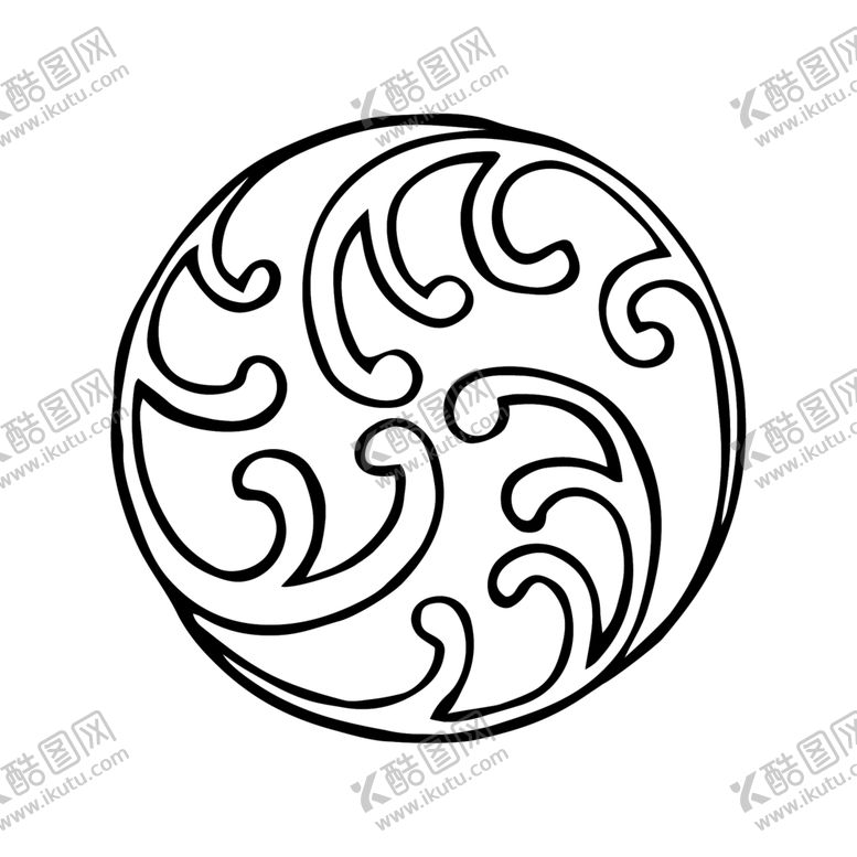 编号：88726210220333035802【酷图网】源文件下载-圆形祥云