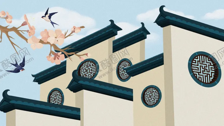 编号：51488412012309304177【酷图网】源文件下载-徽派建筑