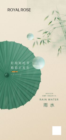 雨水海报