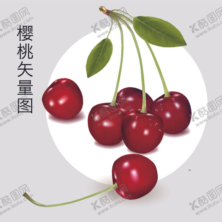 编号：60020709240347128706【酷图网】源文件下载-手绘樱桃