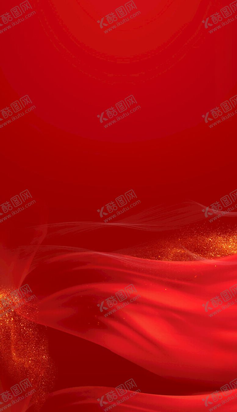 编号：83265912010348579628【酷图网】源文件下载-红色中国风喜庆飘带光效展板背景
