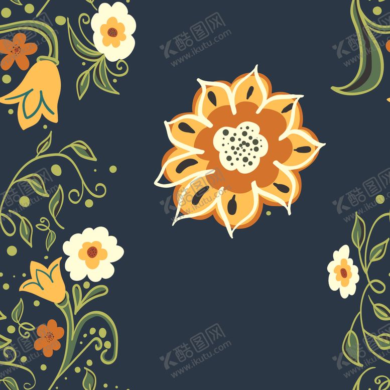 编号：40673605190721399311【酷图网】源文件下载-植物花纹