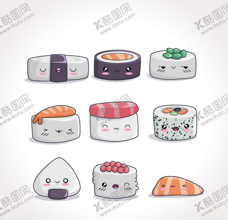 编号：67833710042036136564【酷图网】源文件下载-可爱寿司
