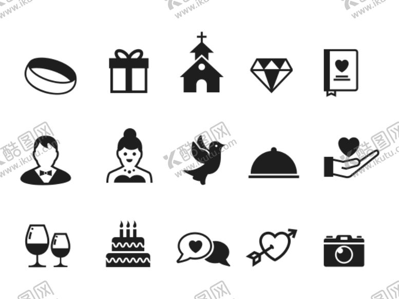 编号：24646011010817165099【酷图网】源文件下载-深情铁塔约会图标