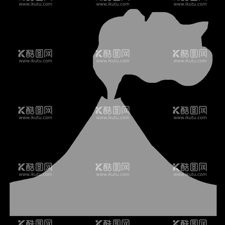 编号：99547511120340042636【酷图网】源文件下载-火 山 png 岩浆 爆发 恐