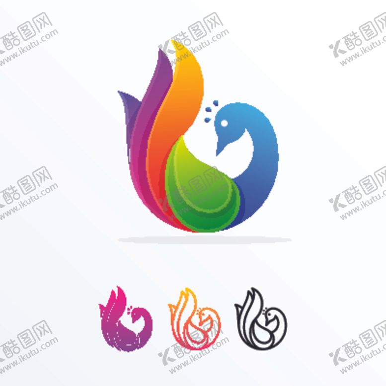编号：59652506291430153213【酷图网】源文件下载-孔雀logo