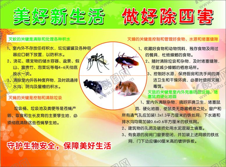 编号：79688202021812035848【酷图网】源文件下载-除四害