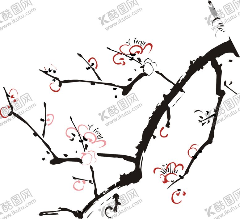 编号：65023910061141552264【酷图网】源文件下载-中国风水墨梅